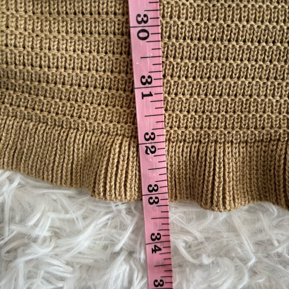 Madden Girl Womens Crochet Cami Mini Dress Size 2X Tan Boho Beach Vacation - Picture 6 of 7